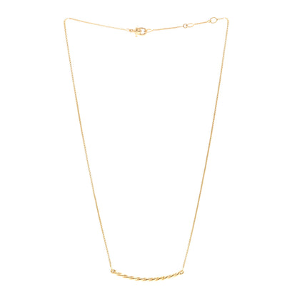 David Yurman 18K Yellow Gold Petite Station Pendant Necklace 3 of 5
