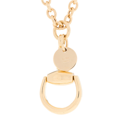 Gucci 18K Yellow Gold Horsebit Pendant Necklace 3 of 5