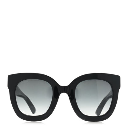 Gucci Acetate Crystal Star Round Frame Sunglasses GG0208S Black 2 of 8