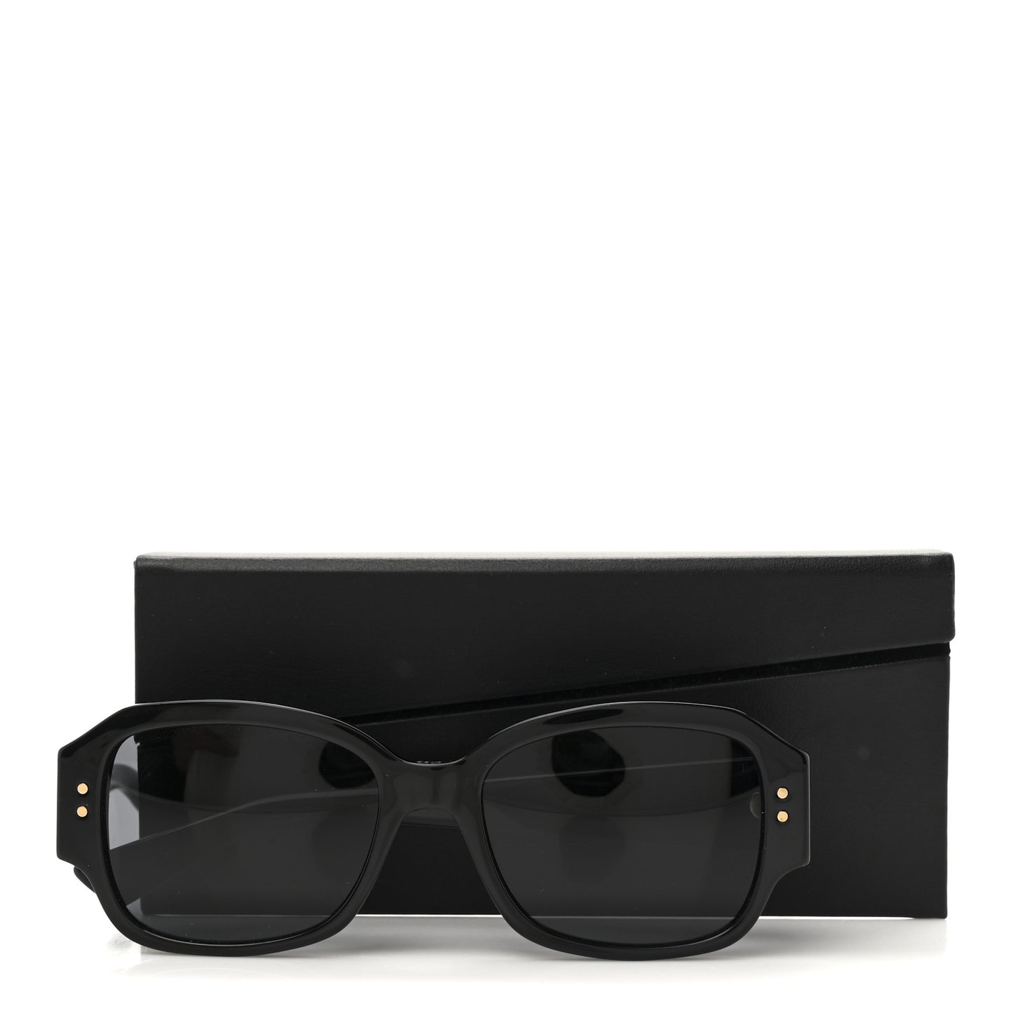 Acetate Cannage Lady Dior Studs 5 Sunglasses Black