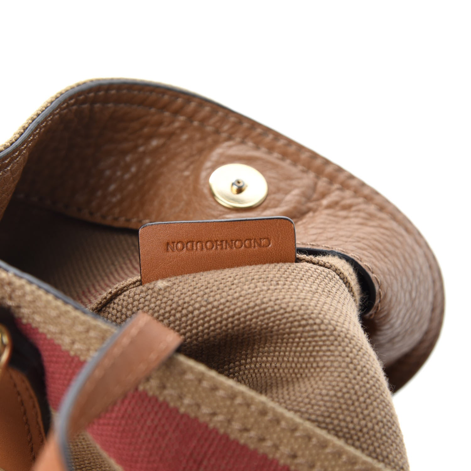 Burberry Canvas Check Mini Ashby Tassel Crossbody Saddle Brown 10 of 11