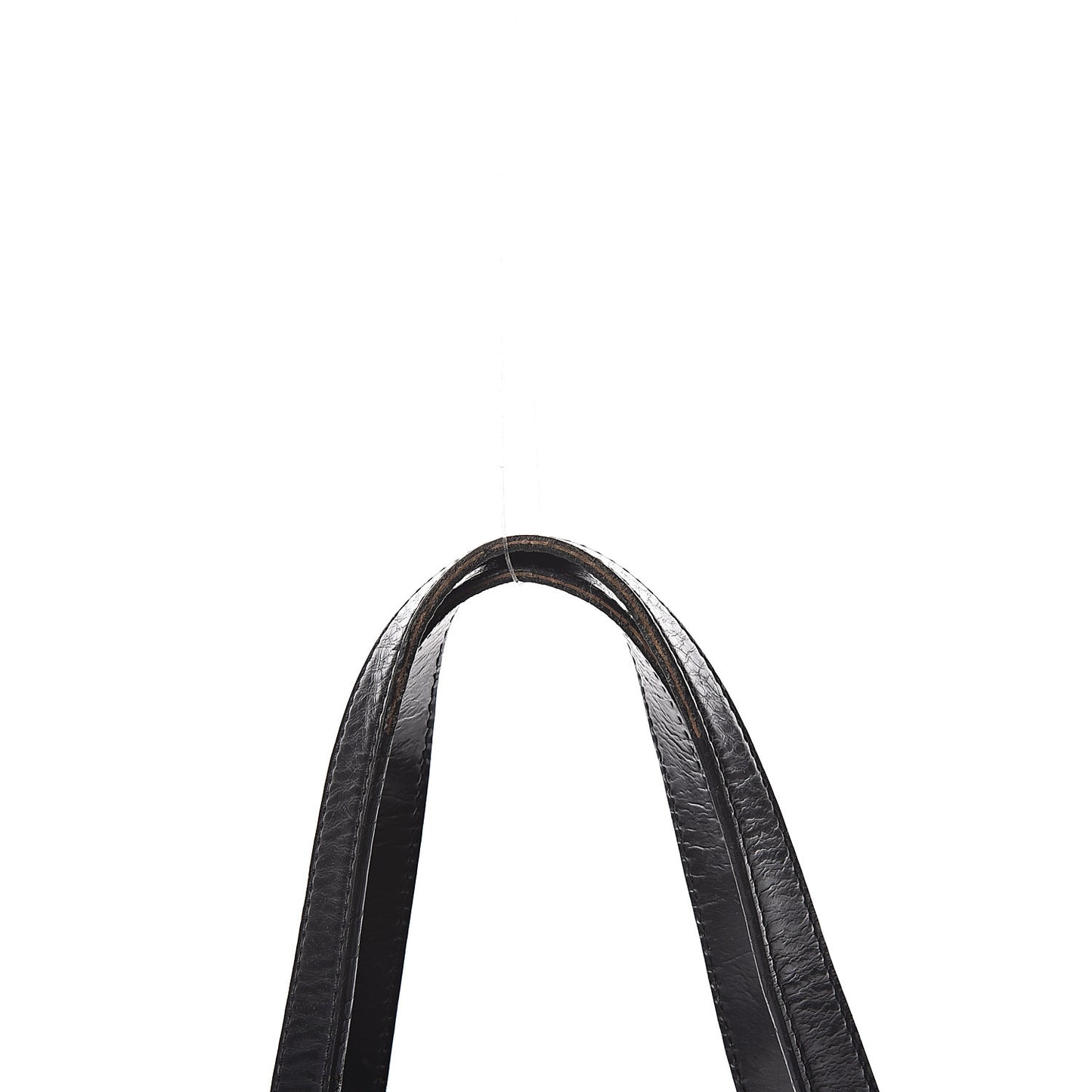 Patent Trim Nova Check Shopper Tote Black