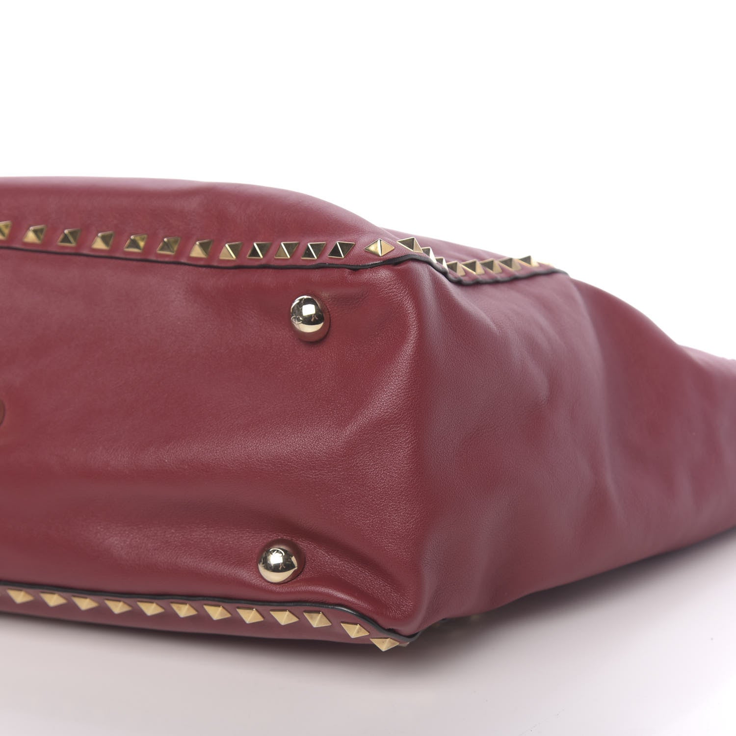 Valentino Garavani Vitello Medium Rockstud Tote Scarlet 10 of 10