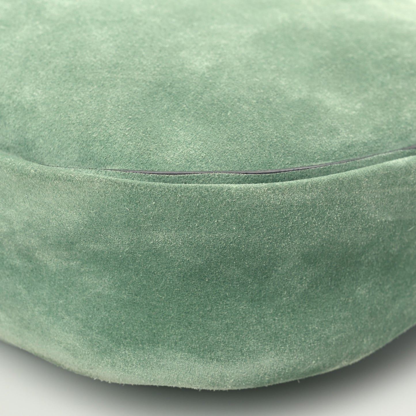 Suede Reverse Hobo Nymph Green
