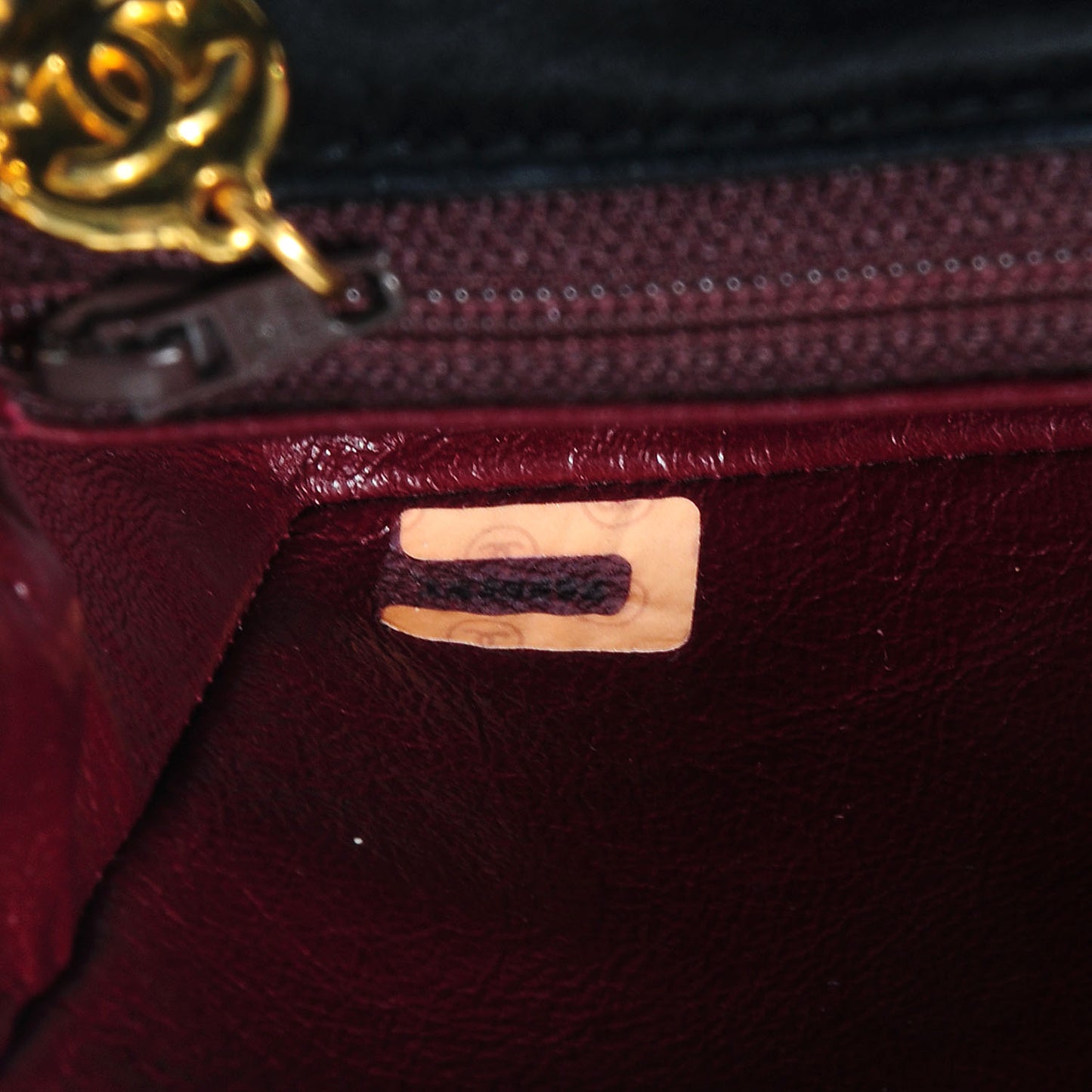 Lambskin Mini Square Flap Black