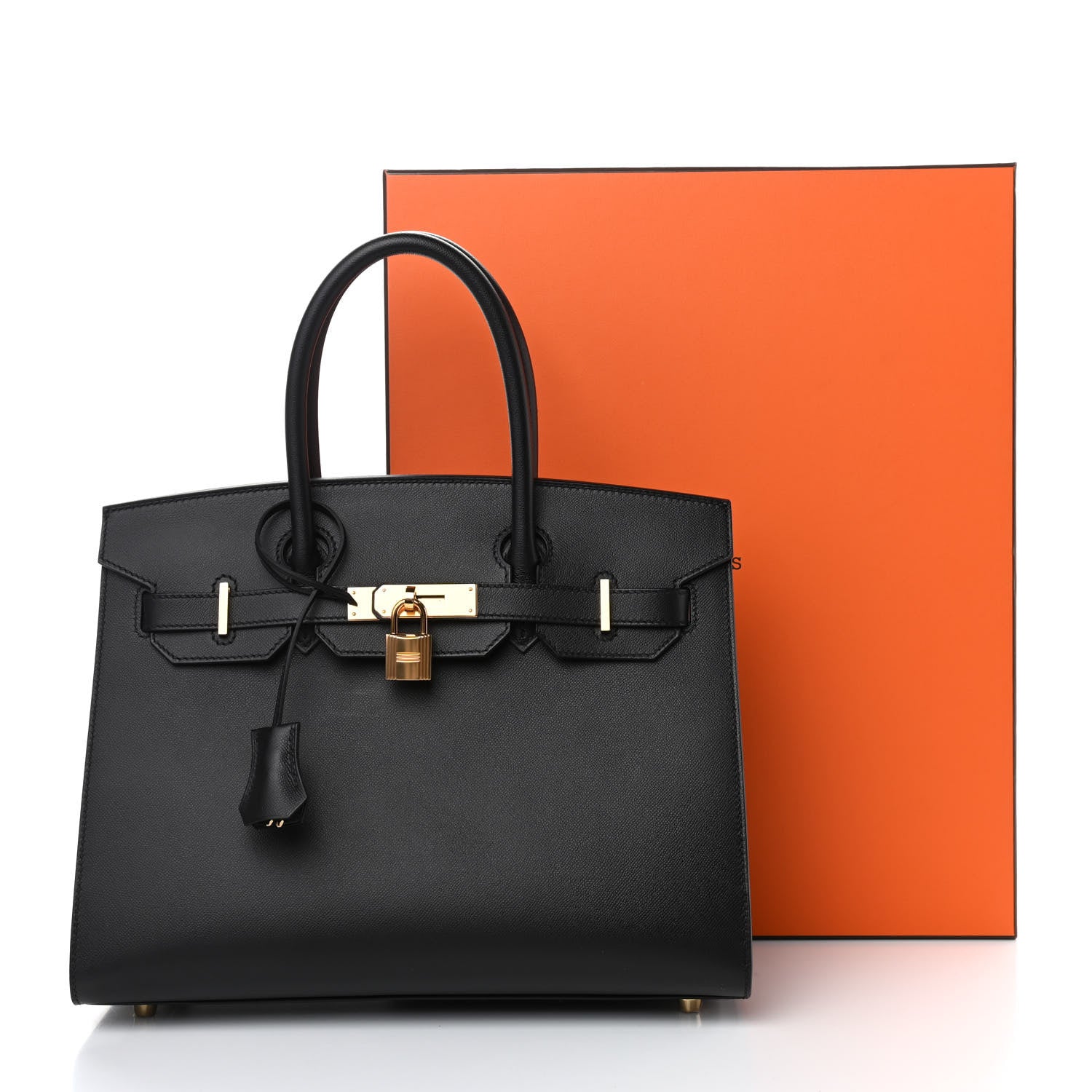 Hermes Madame Calfskin Birkin Sellier 30 Black 11 of 11