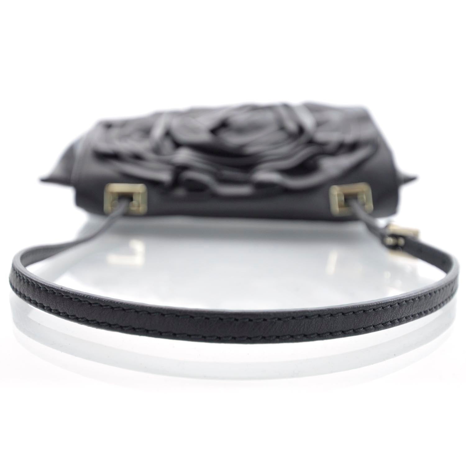 Valentino Garavani Rosette Evening Bag Black 5 of 11