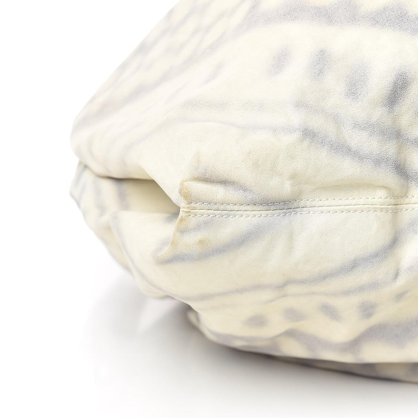 Intrecciato Nappa Aquilone Fortune Cookie Hobo White