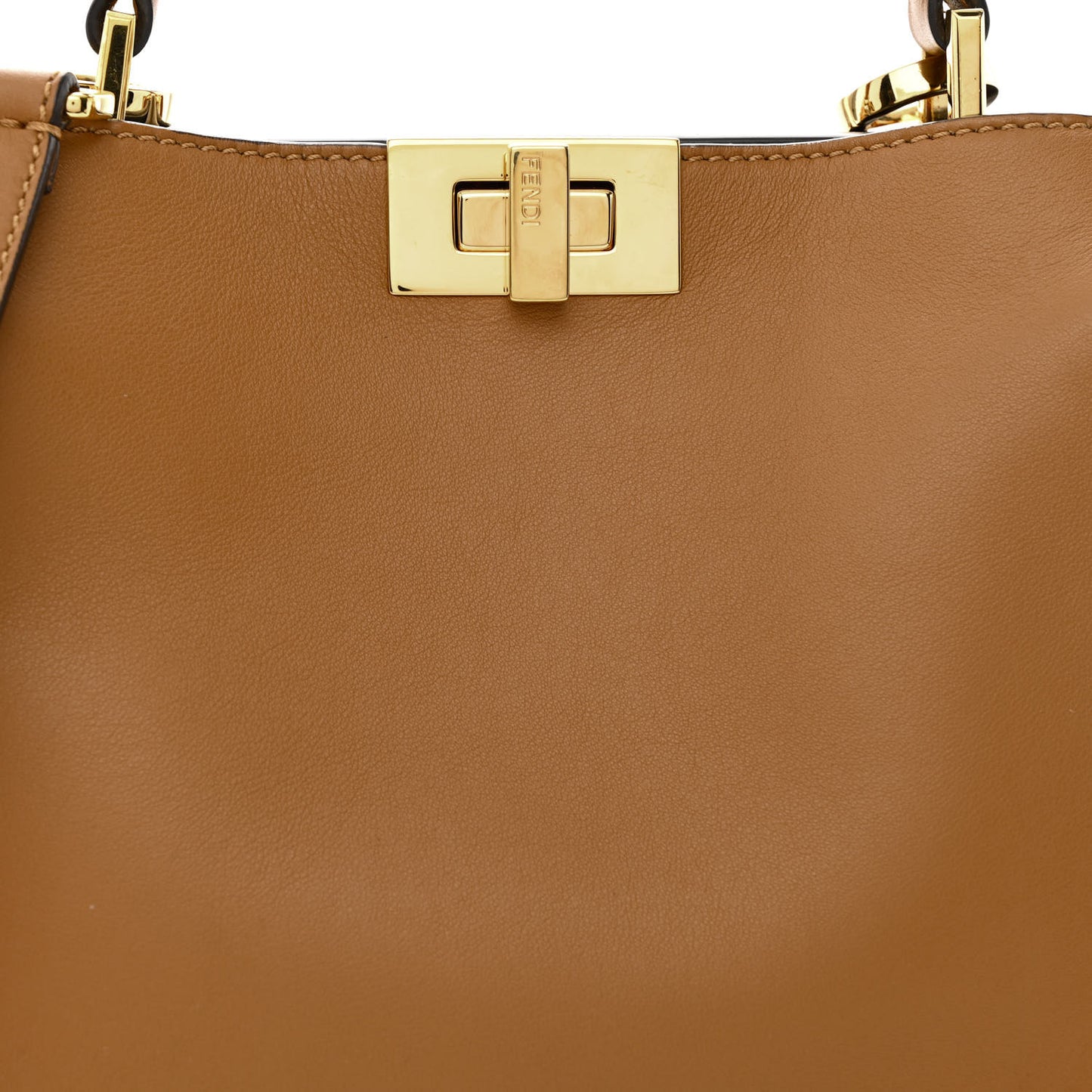 Vitello Tahiti Burro Bi-Color Medium Peekaboo Iconic Essentially Satchel Nocciola Asfalto Cast