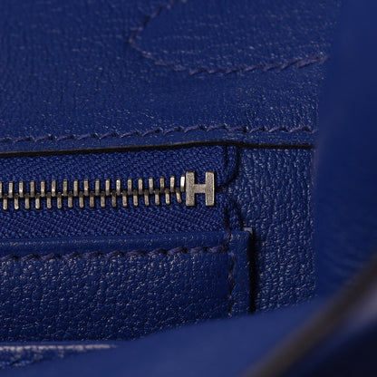 Hermes Tadelakt Birkin 30 Bleu Electrique 19 of 35