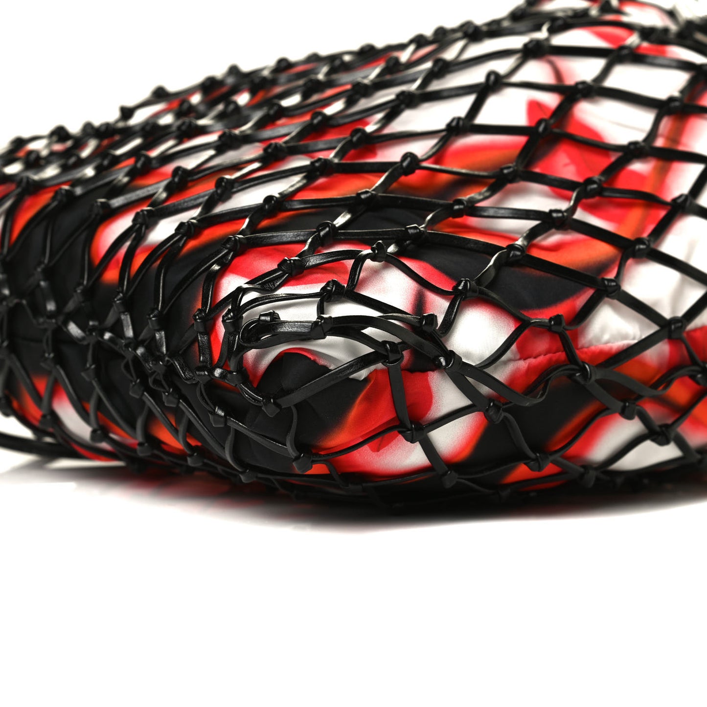 Tessuto Nylon Lip Print Net Tote