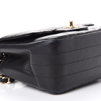 Chanel Lambskin Chevron Quilted Mini Square Flap Black 6 of 15