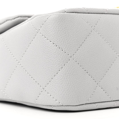 Chanel Caviar Quilted Sweetheart Flap Grey 9 of 11