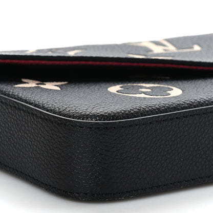 Louis Vuitton Empreinte Monogram Giant Felicie Pochette Black Beige 8 of 9