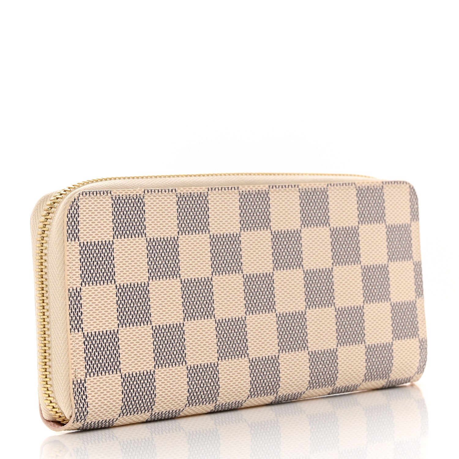 Louis Vuitton Damier Azur Clemence Wallet Rose Ballerine 3 of 8
