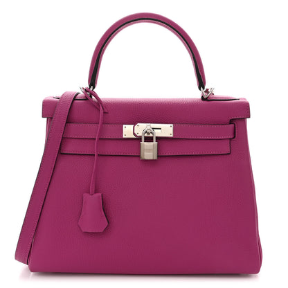 Hermes Togo Kelly Retourne 28 Rose Pourpre 1 of 12