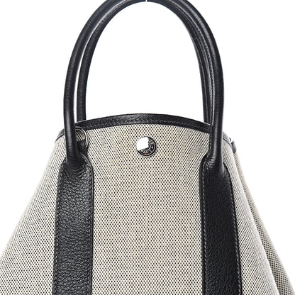 Hermes Buffle Skipper Toile Garden Party Vertical Tote Black 8 of 8