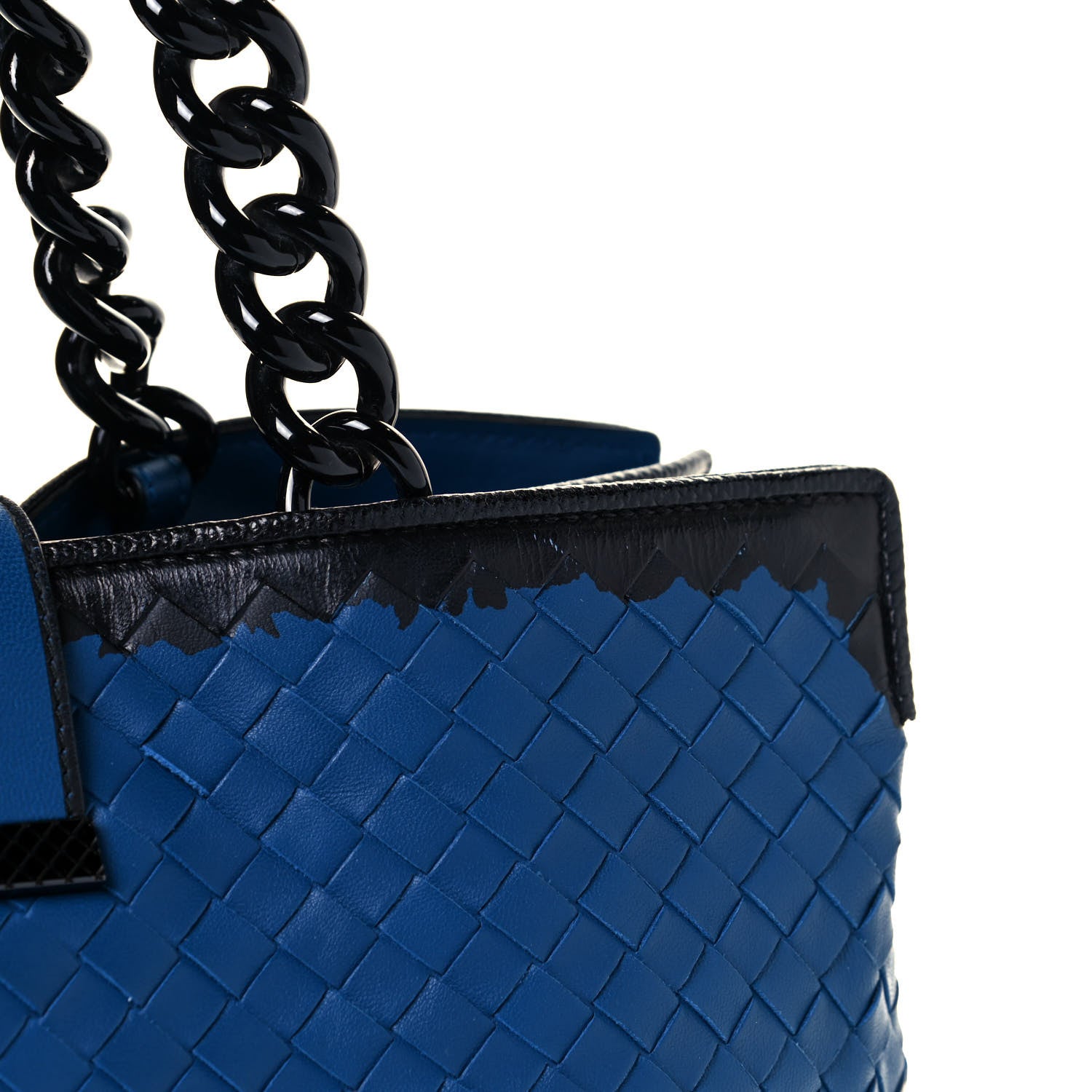 Bottega Veneta Nappa Intrecciato Karung Glass Tote Blue 11 of 11