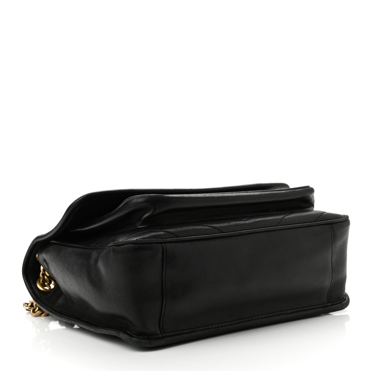 Saint Laurent Lambskin Matelasse Monogram Medium Niki Chain Satchel Black 4 of 12