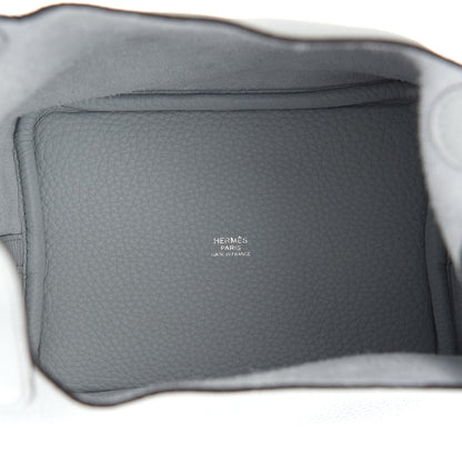 Hermes Taurillon Clemence Picotin Lock 18 PM Bleu Pale 5 of 9