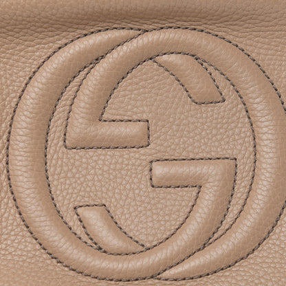 Gucci Pebbled Calfskin Small Soho Disco Bag Rose Beige 10 of 12