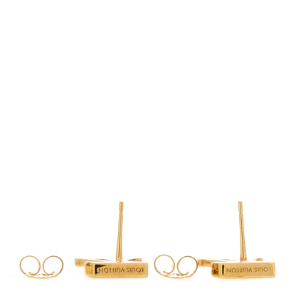 Louis Vuitton LOUIS VUITTON Metal LV Iconic Earrings Gold 3 of 5