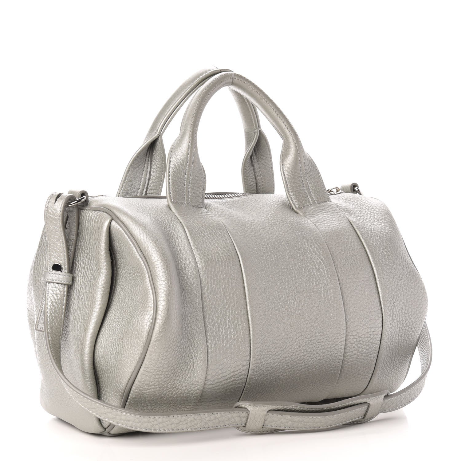 Alexander Wang Pebbled Lambskin Rocco Silver Rhodium Hardware 4 of 12