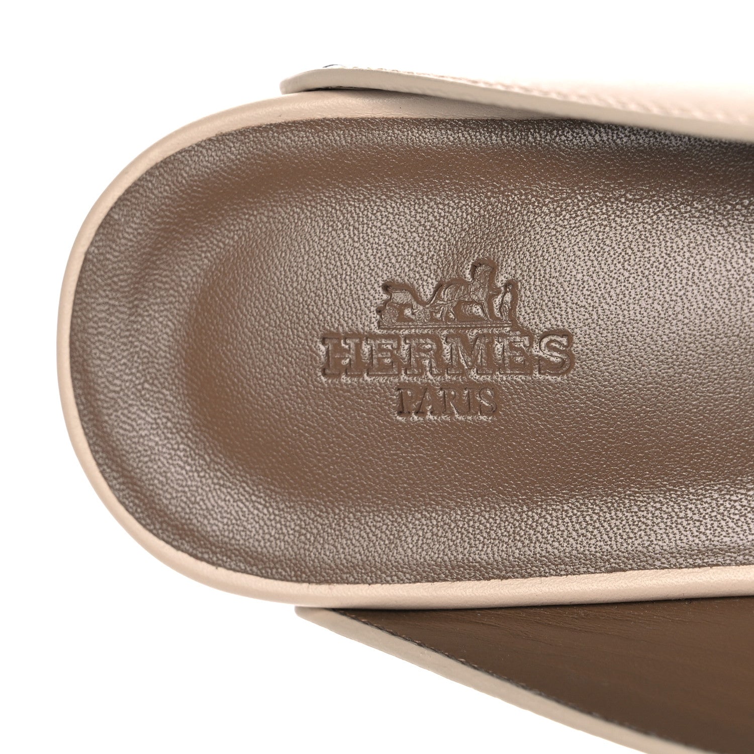 Hermes Calfskin Calya Mules 38 Hetre 8 of 9