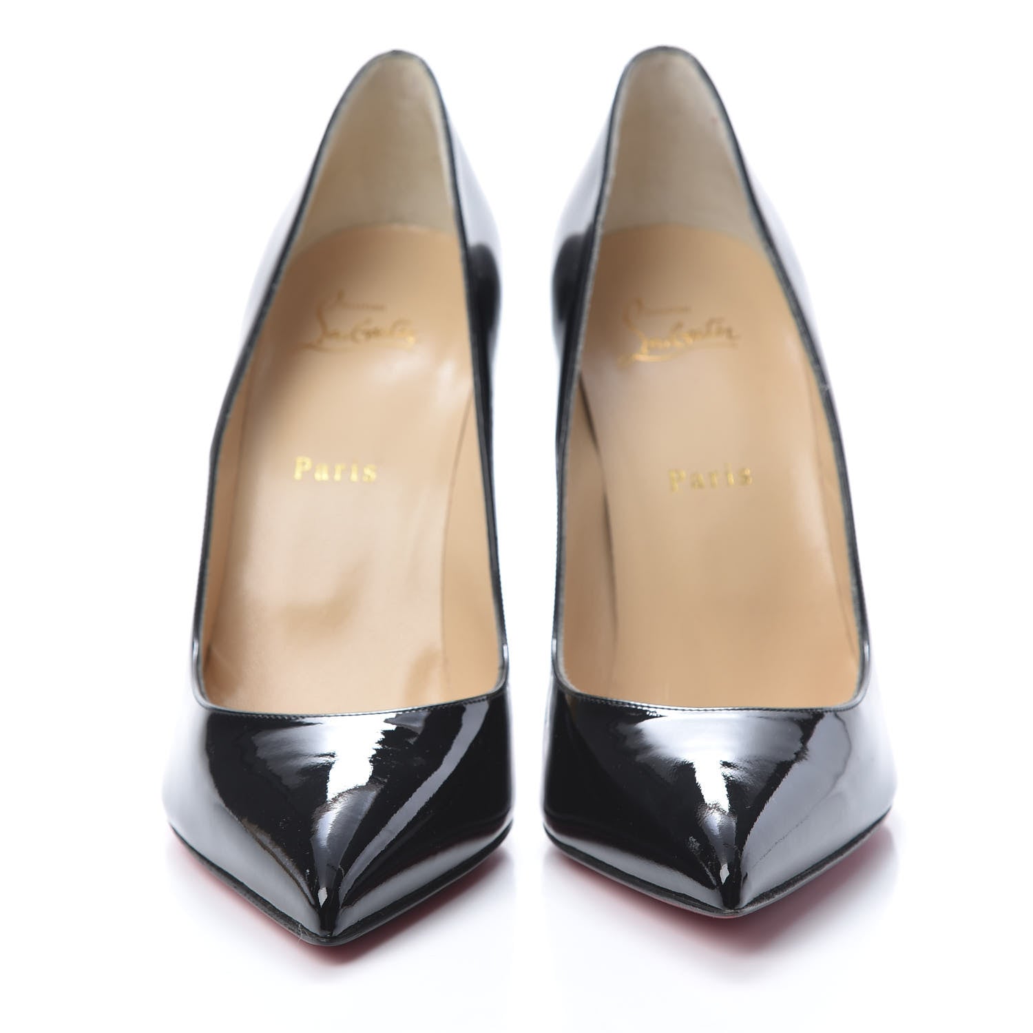 Christian Louboutin Patent Pigalle Follies 100 Pumps 41 Black 2 of 8