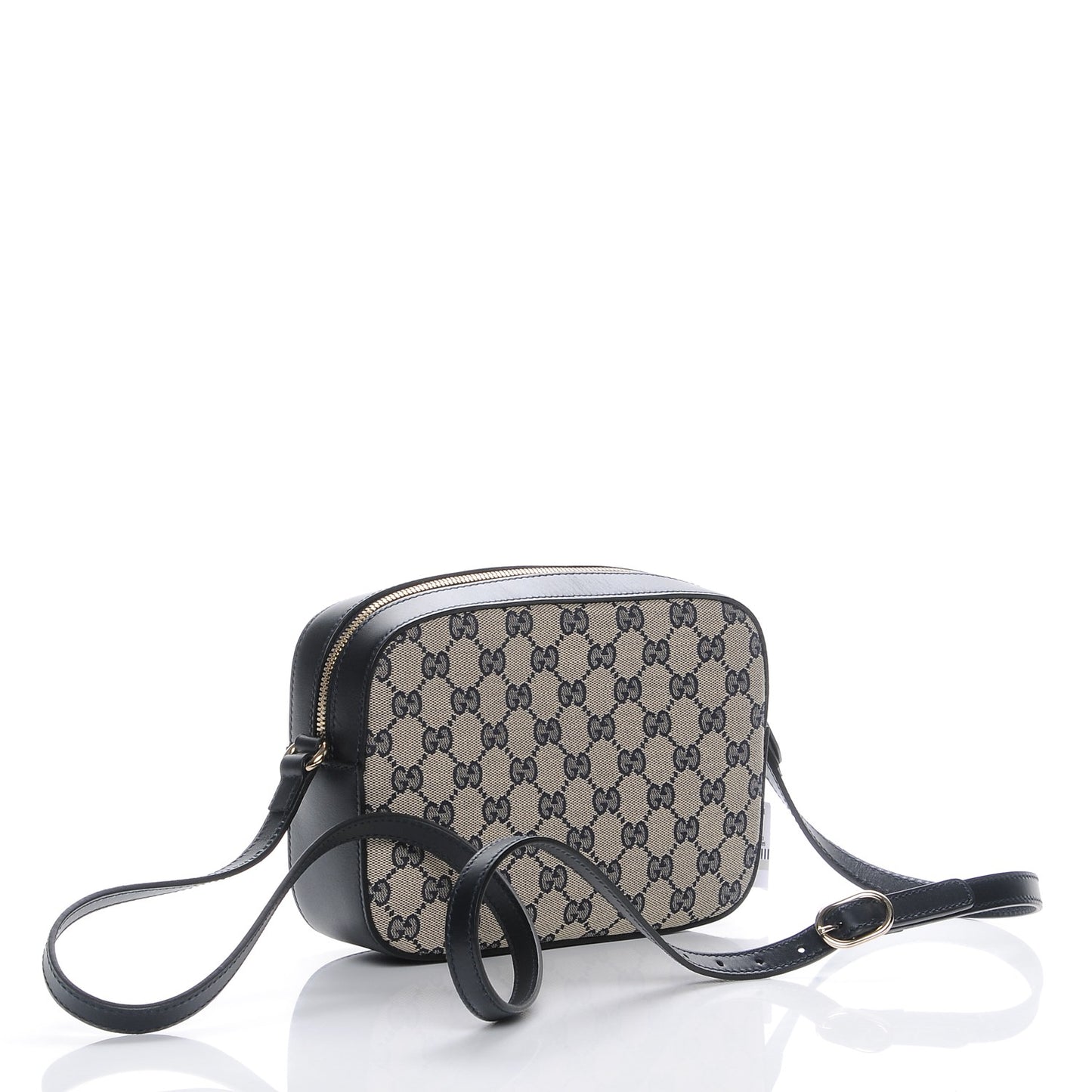 Monogram Web Small Webby Bee Shoulder Bag Beige Blue