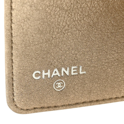 Chanel Metallic Lambskin Quilted Boy Yen Wallet Gold 6 of 10