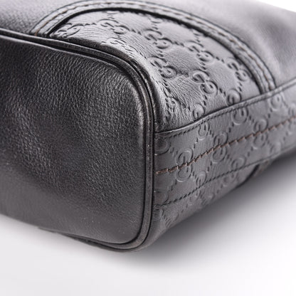Gucci Pebbled Calfskin Guccissima Trim Medium Signoria Hobo Black 17 of 17