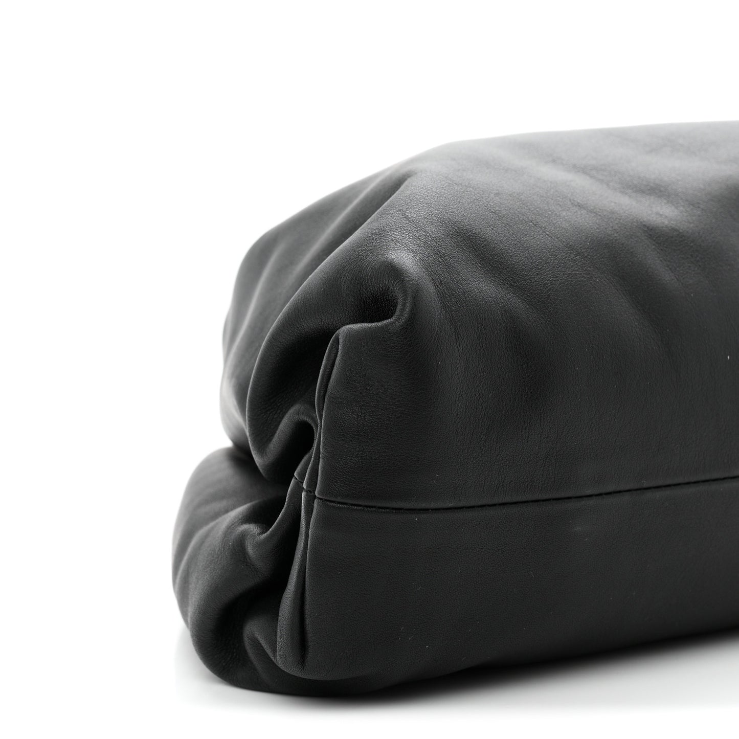 Smooth Butter Calf The Pouch Oversized Clutch Black
