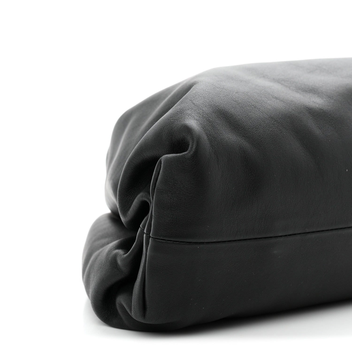Bottega Veneta Smooth Butter Calf The Pouch Oversized Clutch Black 9 of 10