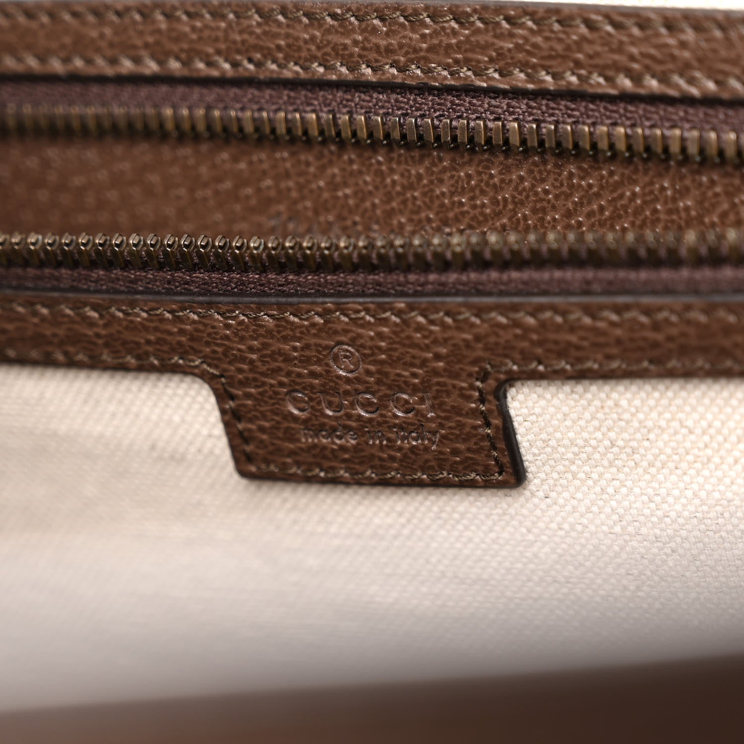 Gucci GG Supreme Monogram Textured Dollar Calfskin Web Large Ophidia Tote Bag Beige Ebony 6 of 11