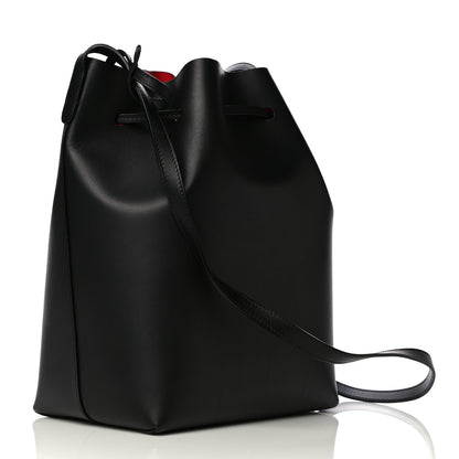 Mansur Gavriel Vegetable Tanned Calfskin Bucket Bag Black Flamma 3 of 14