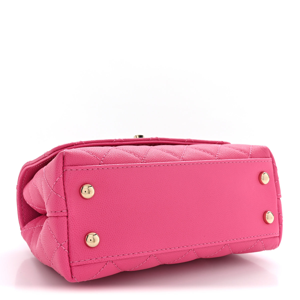 Chanel Caviar Quilted Extra Mini Coco Handle Flap Pink 4 of 11