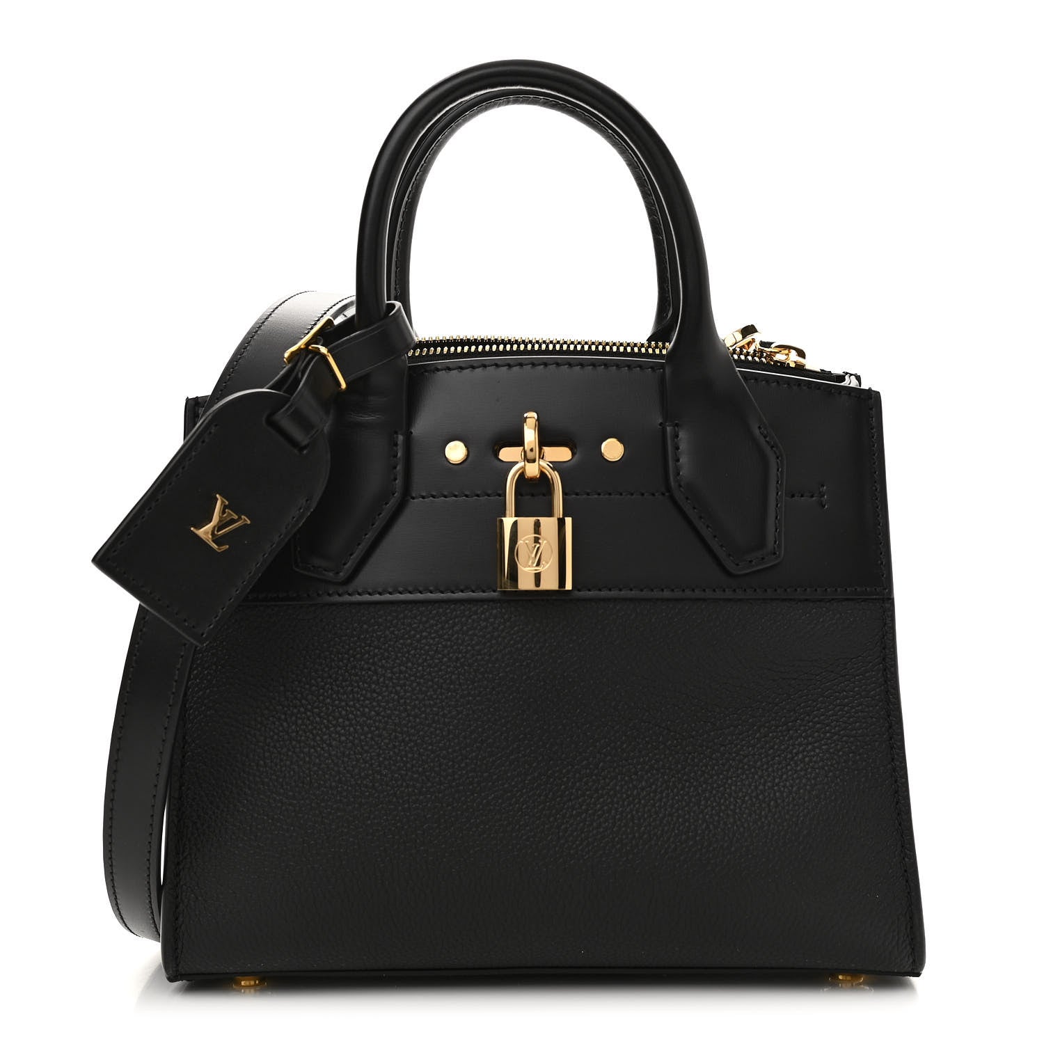 Louis Vuitton Calfskin City Steamer Mini Black 1 of 10