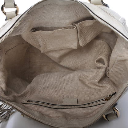 Gucci Pebbled Calfskin Small Soho Top Handle Bag Off White 5 of 11