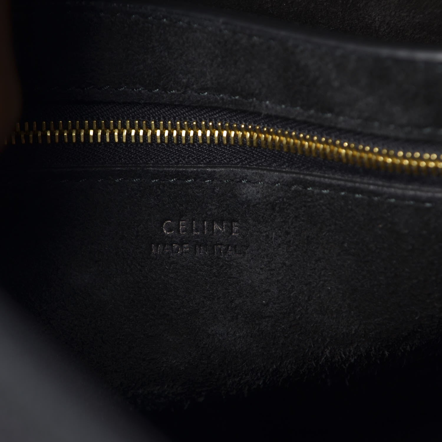 Celine Goatskin Sangle Bucket Bag Black 6 of 6