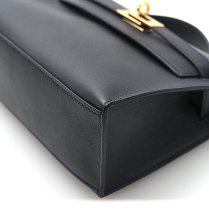 Hermes Swift Kelly Pochette Clutch Black 10 of 11
