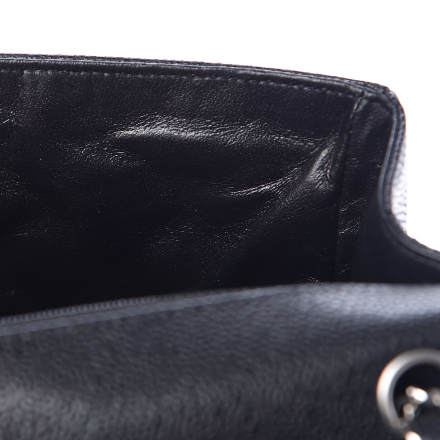 Caviar Quilted Maxi Single Flap Black