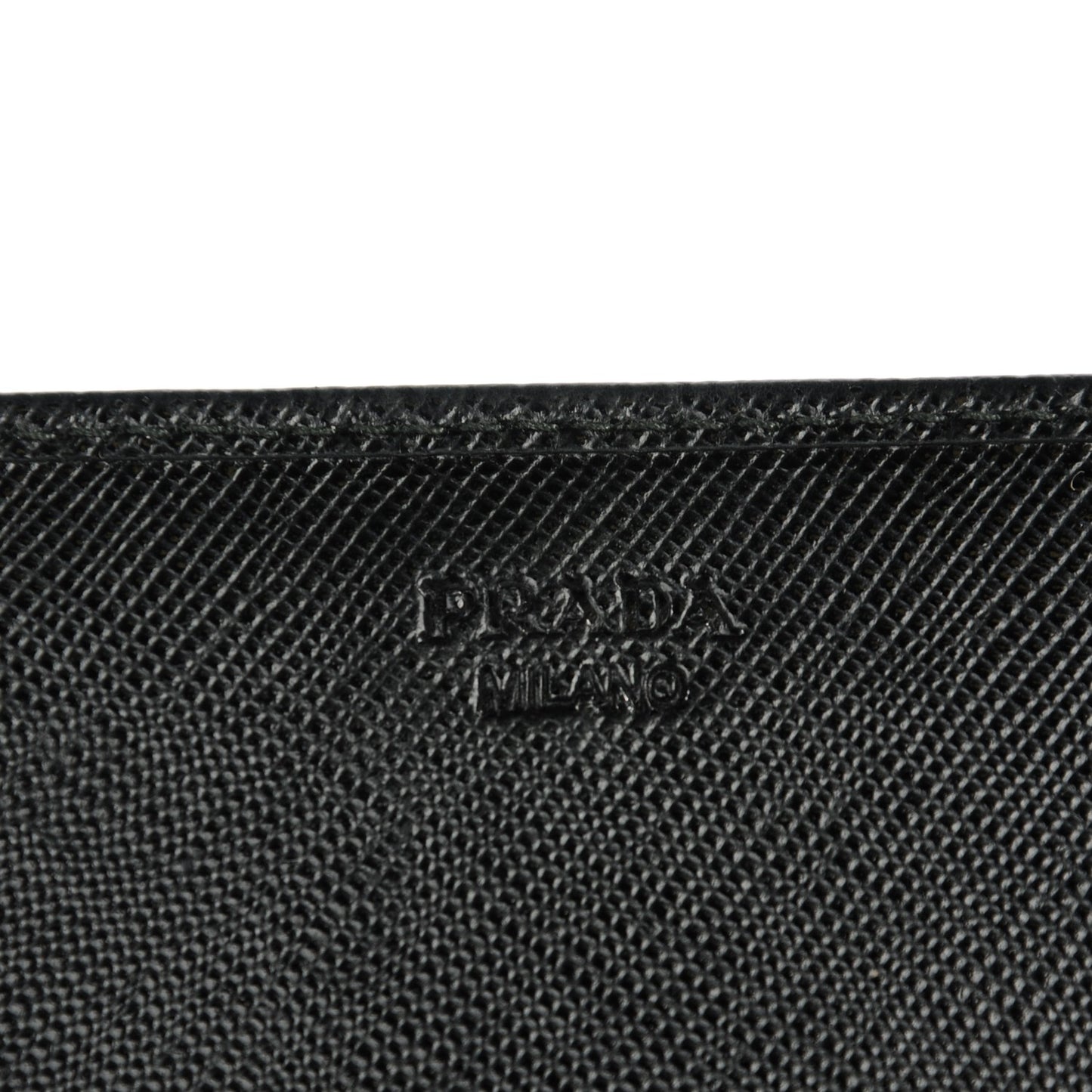 Saffiano Metal Continental Flap Wallet Nero Black