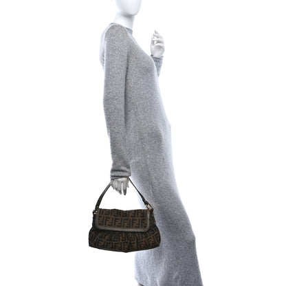 Fendi Zucca Small Chef Shoulder Bag Tobacco 2 of 12