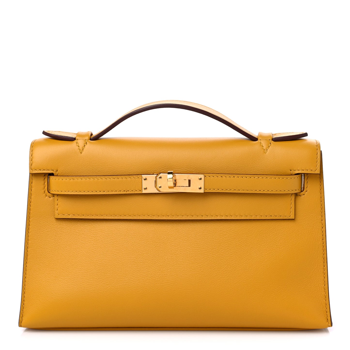 Swift Kelly Pochette Clutch Jaune Ambre
