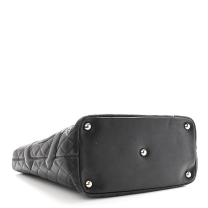 Chanel Calfskin Quilted Large Cambon Tote Black 4 of 14