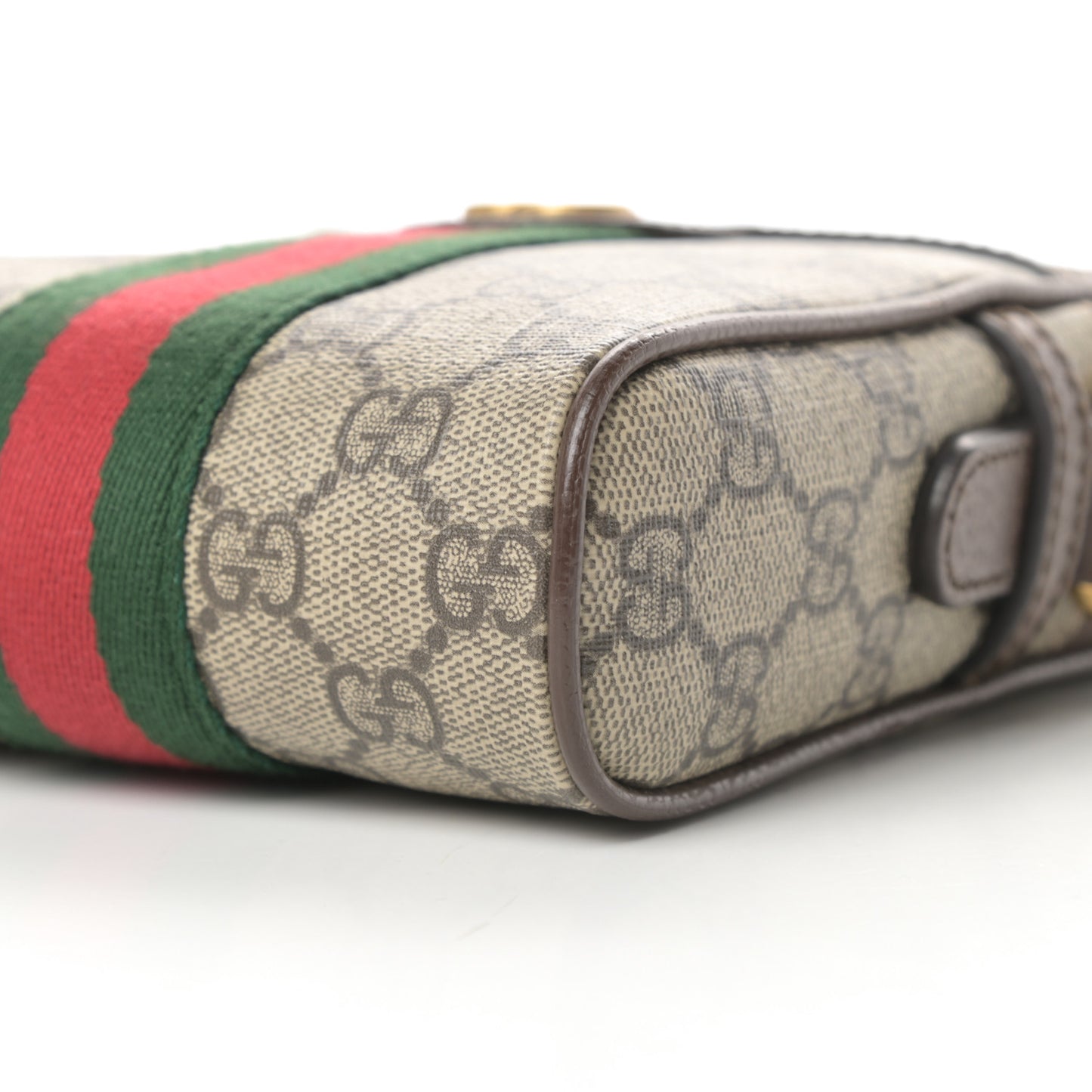 GG Supreme Monogram Web Mini Ophidia Messenger Brown
