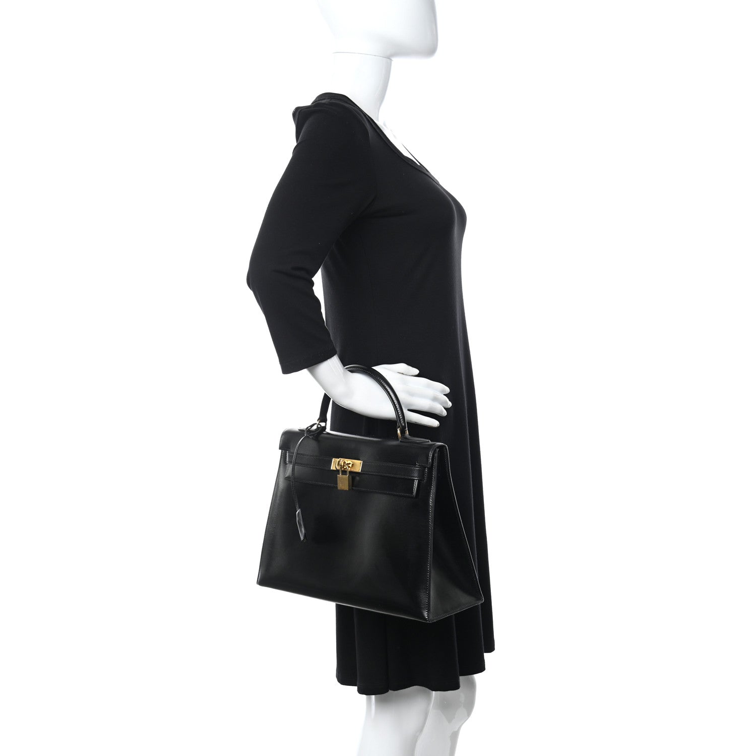Hermes Box Kelly Sellier 32 Black 2 of 16