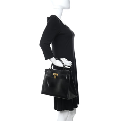 Hermes Box Kelly Sellier 32 Black 2 of 16