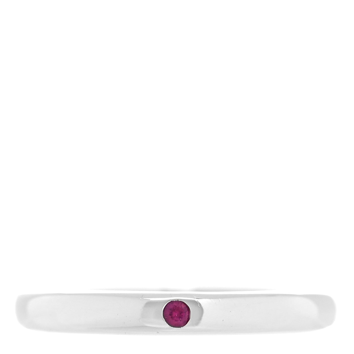 Sterling Silver Ruby Elsa Peretti Band Ring 53 6.5
